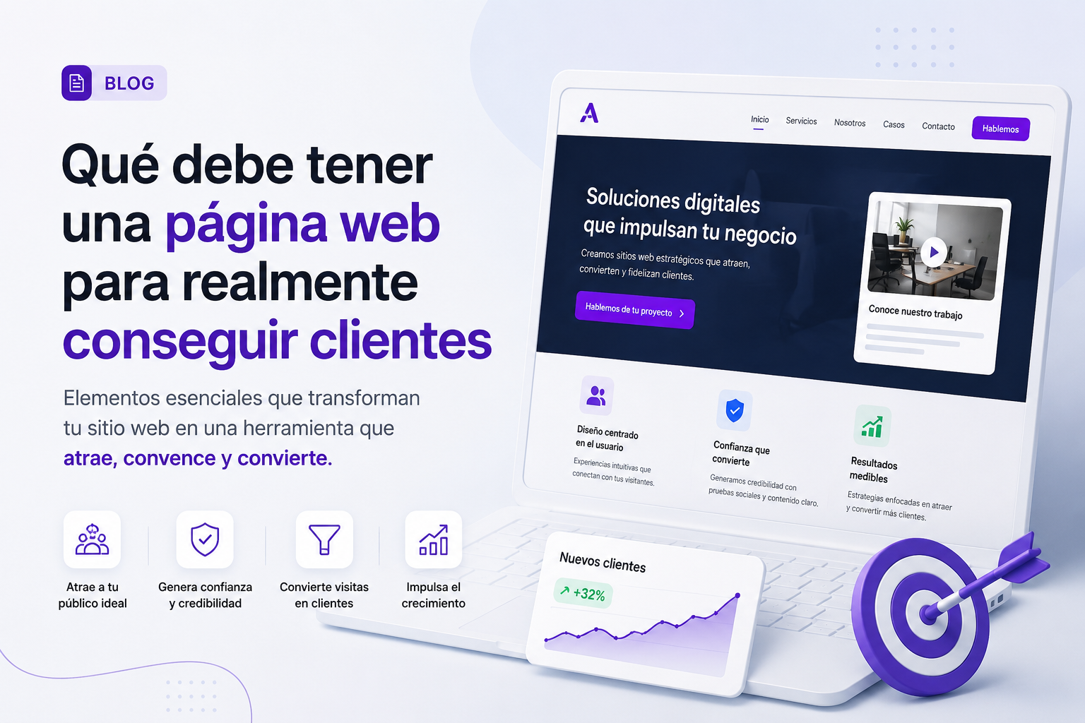 Qué debe tener una página web para realmente conseguir clientes